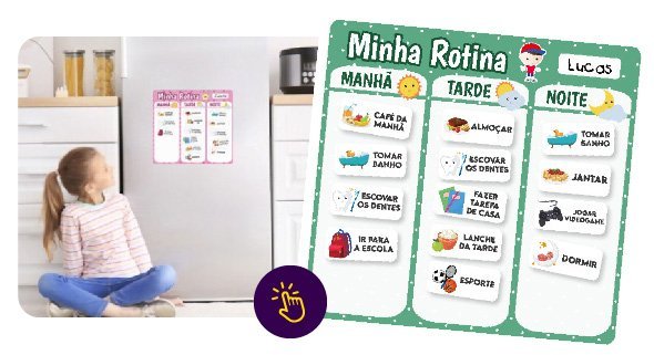 quadro de rotina infantil